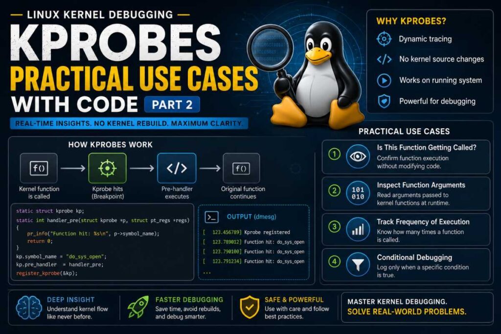 Debugging by kprobe